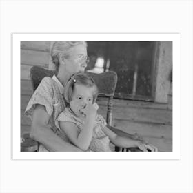 Background Photo, Wife Of Fsa (Farm Security Administration) Client With Daughter, They Will Participate In Tenan Art Print