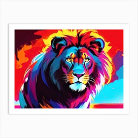 Lion Painting 29 Art Print