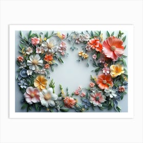 Floral Wreath Art Print