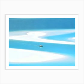 White Sandy Beach Art Print