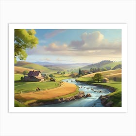 Landscape Painting Paintings Art Print Art Print