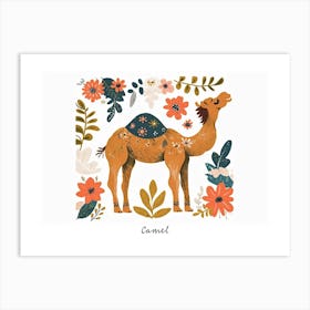 Little Floral Camel 1 Poster Art Print