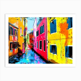 Venice Time - Waterway Villas Art Print