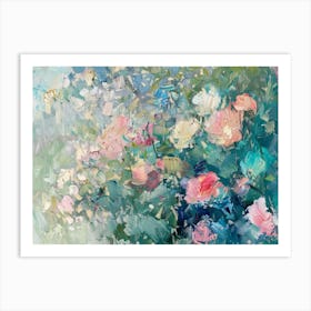 Roses In A Vase Art Print