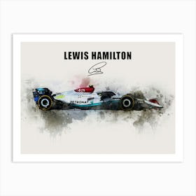 Lewis Hamilton Art Print