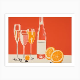 Oranges And Champagne Art Print