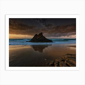 Night At The Beach Art Print