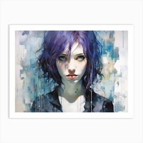 Purple Woman 1 Art Print