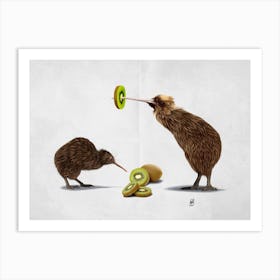 Kiwi Wordless Art Print