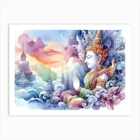 Buddha Painting 2 Art Print