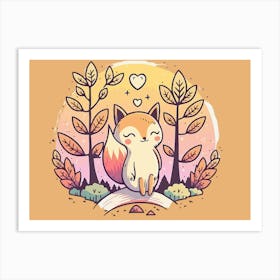 Cute Fox 1 Art Print