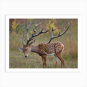 Deer With Antlers Art Print