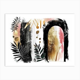 Gold Leaf Print Art Print