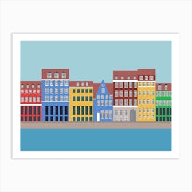 Nyhavn, Copenhagen, Denmark - North Art Print