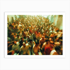 Crowd Of People Art Print