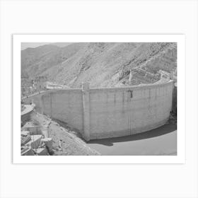 Untitled Photo, Possibly Related To Roosevelt Dam Showing Small Amount Of Impounded Water Because Of Art Print
