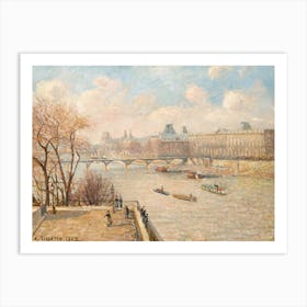 The Louvre From The Pont Neuf, Camille Pisarro Art Print