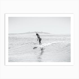 dancing on surf Art Print