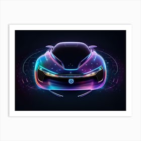 Futuristic Car 34 Art Print