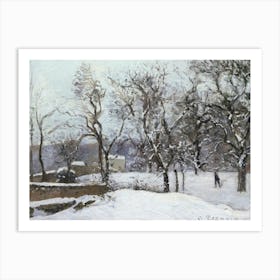 Snow at Louveciennes (ca. 1870), Camille Pissarro Art Print