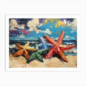 Starfish On The Beach 8 Art Print