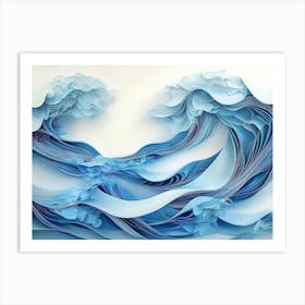 Paper Wave Art Print