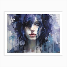 Purple Woman 3 Art Print