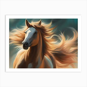 Horse In Flight Art Print