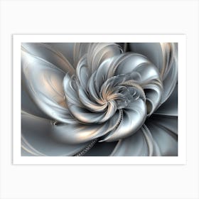 Abstract Flower 4 Art Print