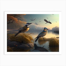 Birds In The Sky Art Print