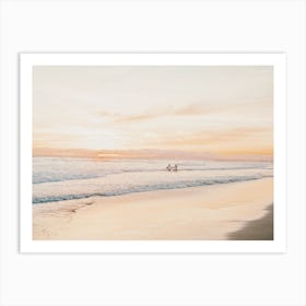 Pastel Beach Sky Art Print