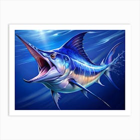 Blue Marlin Art Print