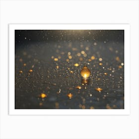 Raindrops In The Rain 1 Art Print