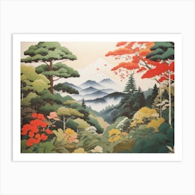 Dreamshaper V5 Japanese Canvas Style With Forest Background 1 Art Print