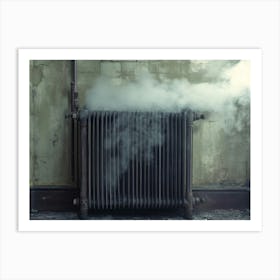 Steam Rising From A Radiator Art Print