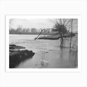 Flooded Country Road Near Patoka, Indiana By Russell Lee Art Print