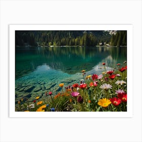 Flowers In The Mountains 5 Art Print