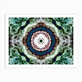 Watercolor Abstraction Green Art Print