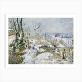 Rabbit Warren At Pontoise, Snow (1879), Camille Pissarro Art Print