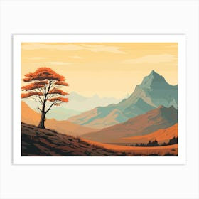 Landscape With Tree 2 Art Print