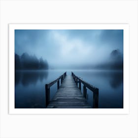 Pier In The Mist 1 Art Print