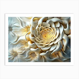 White Flower Art Print