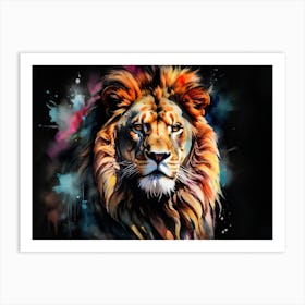 Leonardo Diffusion Xl High Quality Watercolor Powerful Colorfu 0 1 1 Art Print