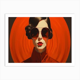 Lady In Sunglasses 1 Art Print