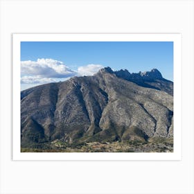 Sierra de Bernia mountain range Art Print