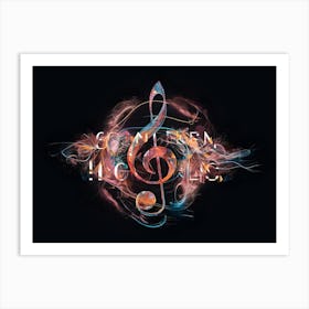 Music Of The Night 1 Art Print