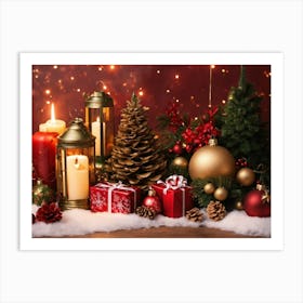 Christmas Decorations Art Print