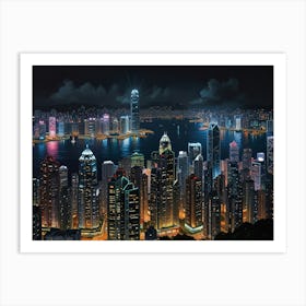 Hong Kong City 3 Art Print