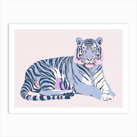 Relaxing Tiger 1 Art Print