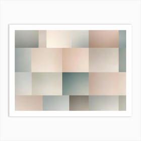 Abstract Background With Soft Gradients In Pastel Tones, Perfect For Design Projects Art Print